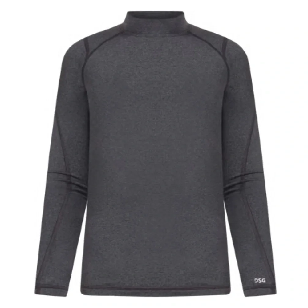 DSG • Men’s Dark Heather Grey Mock Neck Cold Weather Compression Shirt